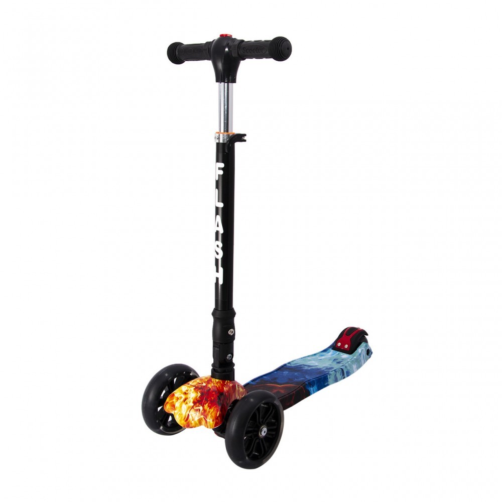 Самокат детский Scooter Smart Lander до 80 кг широкие колеса Fire Blue (2T1021)