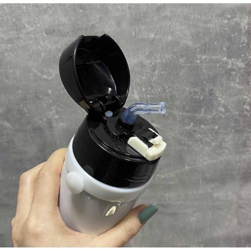 Термос дитячий A-PLUS 1776 з трубочкою із нержавіючої сталі 320 мл Чорно-білий (1688457479) - фото 2