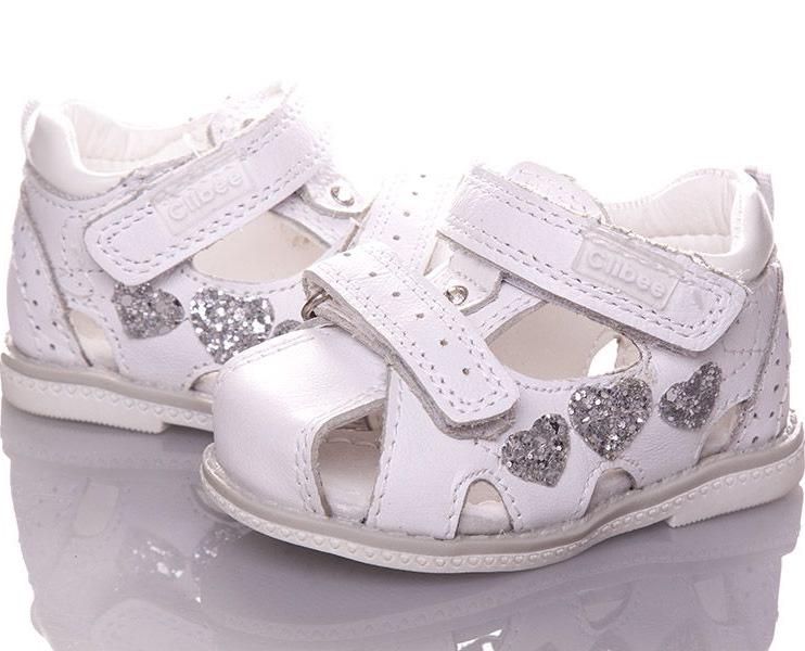 Кожаные босоножки Clibee F275-white р. 19 Белый