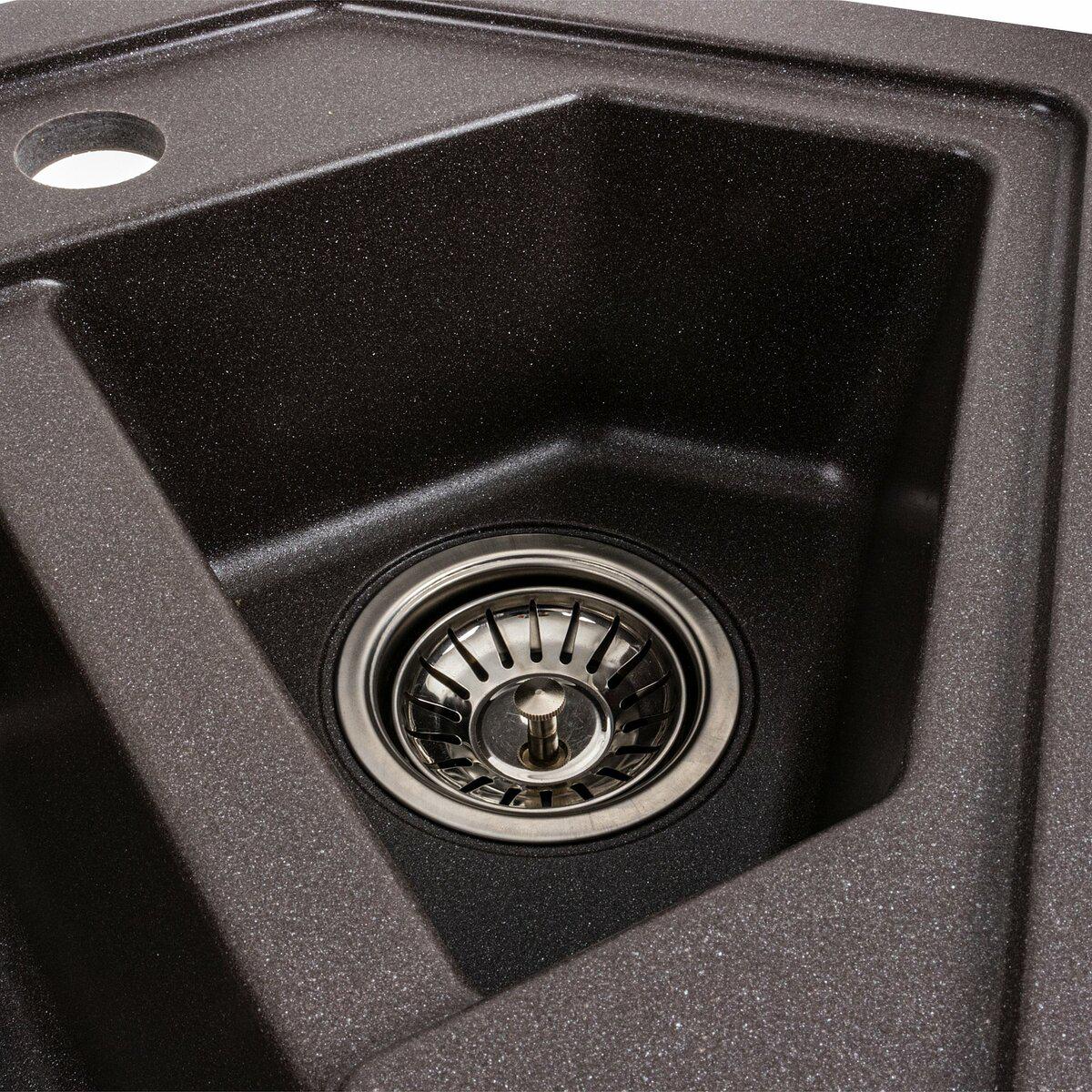 Мийка для кухні гранітна Platinum 9950 PANDORA Гренадин матовий (9950-33) - фото 7 Мийка для кухні гранітна Platinum 9950 PANDORA Гренадин матовий (9950-33) - фото 7