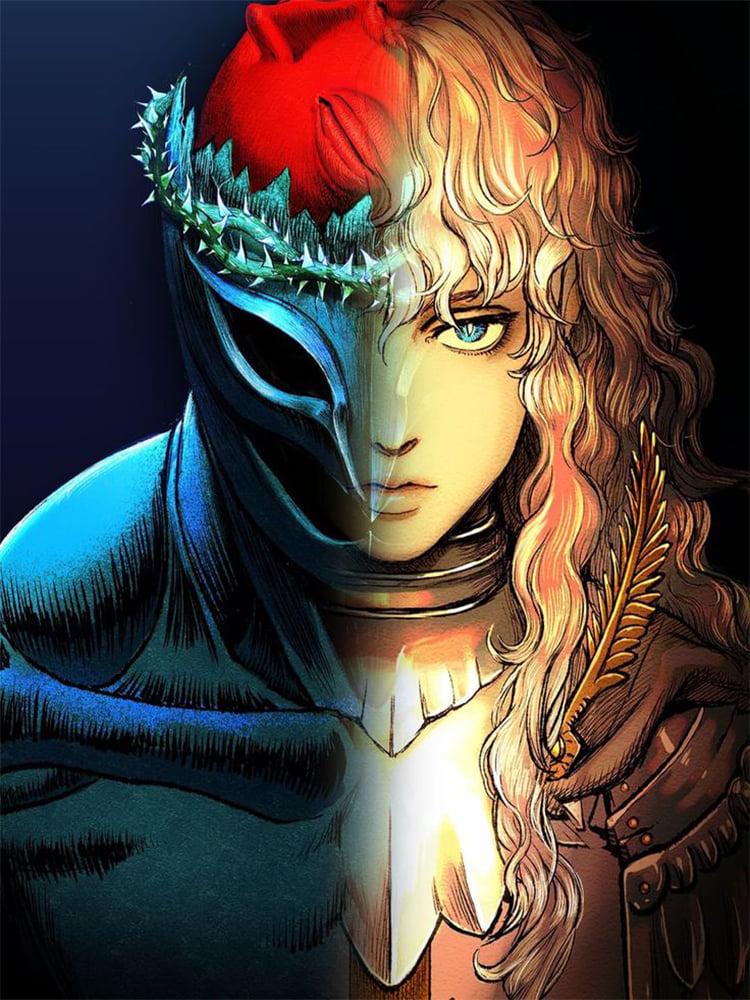 Алмазная мозаика SHLab Аниме Berserk Гриффит SHS-40360 Вышивка Камнями Полная Выкладка 30x40 см (40360)