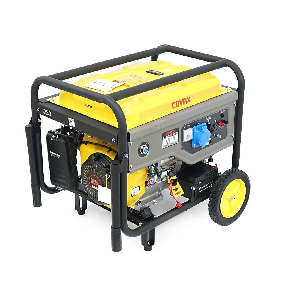 Генератор бензиновий Covax CV20500LD-E2 9,5kW однофазний 220V 50Hz DC12V 21HP Electric Starter tank 25L 710x535x555 мм 96 кг (39154)