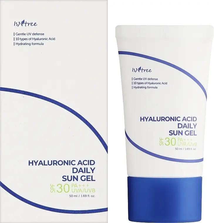 Гель сонцезахисний Isntree Hyaluronic Acid Daily Sun Gel SPF 30+ PA+++ UVA/UVB з гіалуроновою кислотой 50 мл (820_1748)