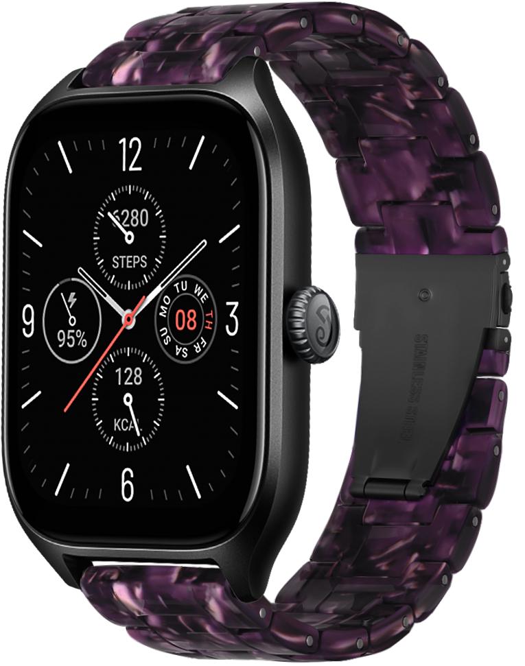 Ремінець із Cмоли Resin для Amazfit GTS 4/Mini Violet (29563-2F)