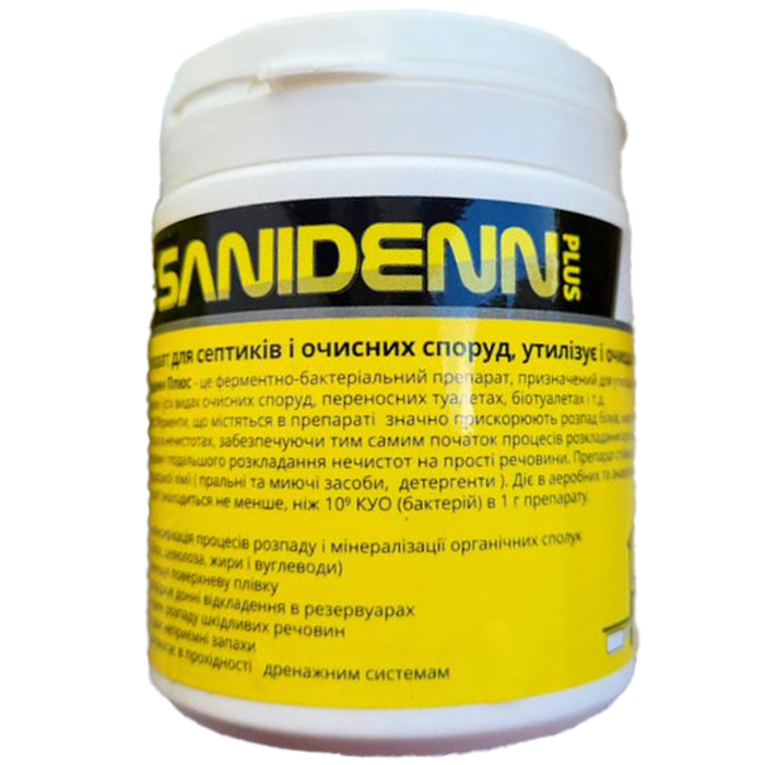 Бактерии для септиков и выгребных ям Sanidenn PLUS порошок 250 г (11497) - фото 1 Бактерии для септиков и выгребных ям Sanidenn PLUS порошок 250 г (11497) - фото 1