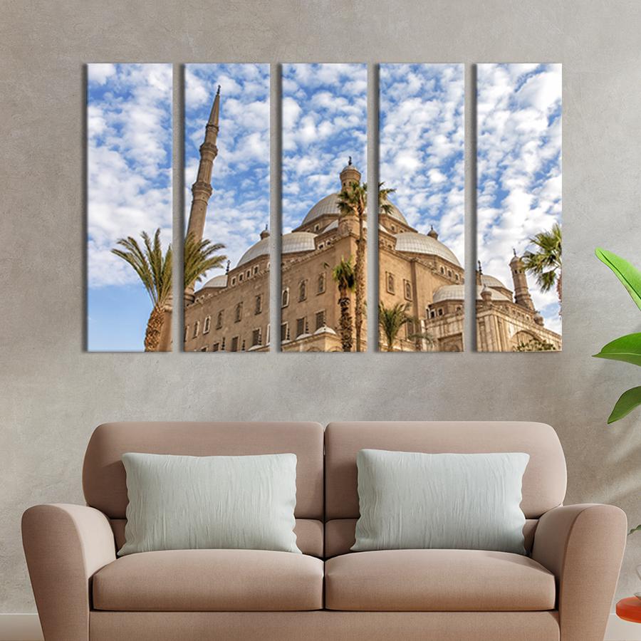 Модульная картина из 5 частей Старинная Мечеть Мухаммеда Али в Каире 155x95 см (402-51)