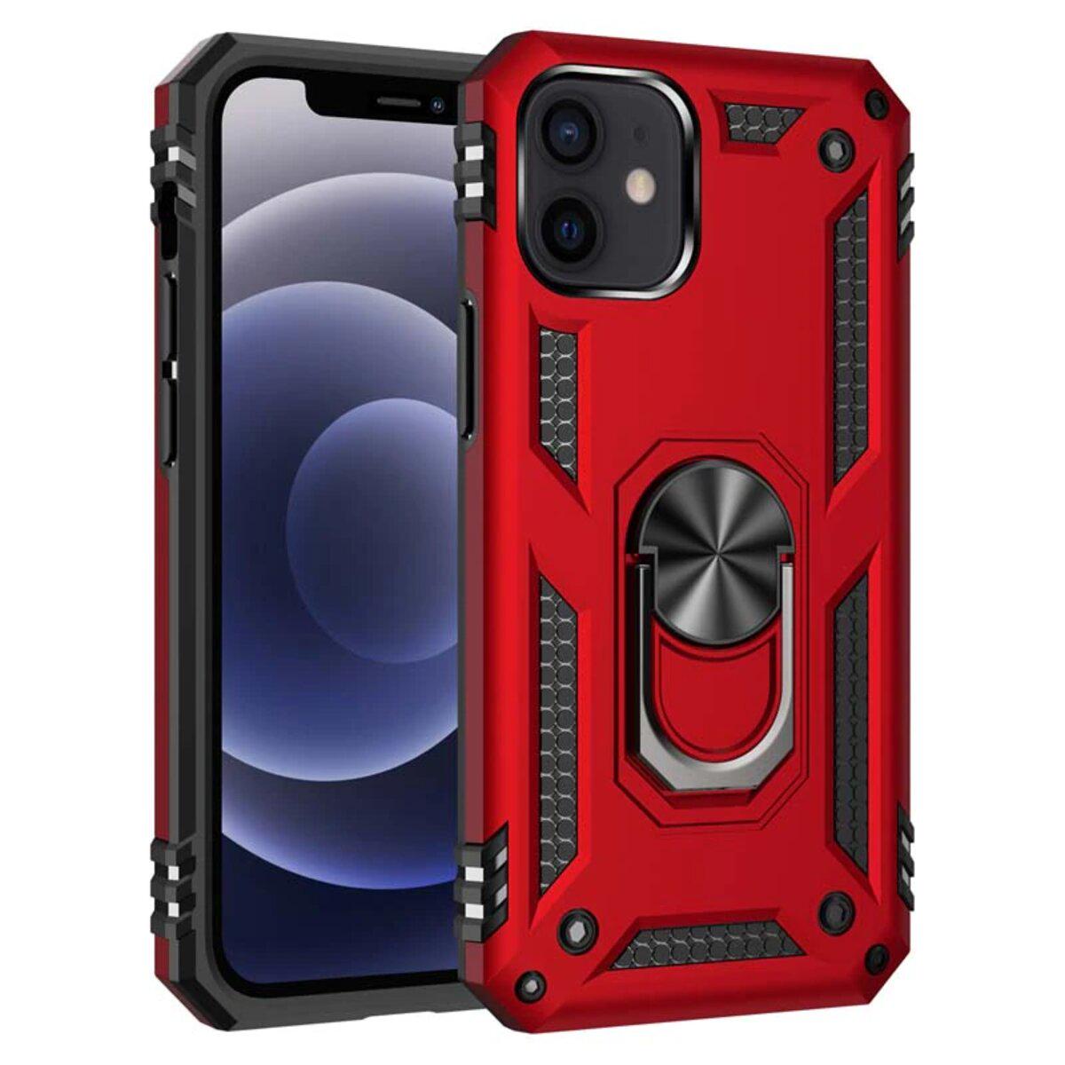 Противоударный чехол для Apple iPhone 11 Cosmic Robot Ring / Red