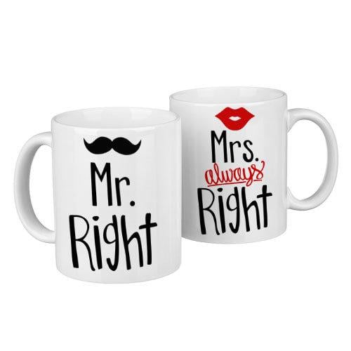 Парні чашки Mr. right Mrs. always right 330 мл (KR2_18A001)