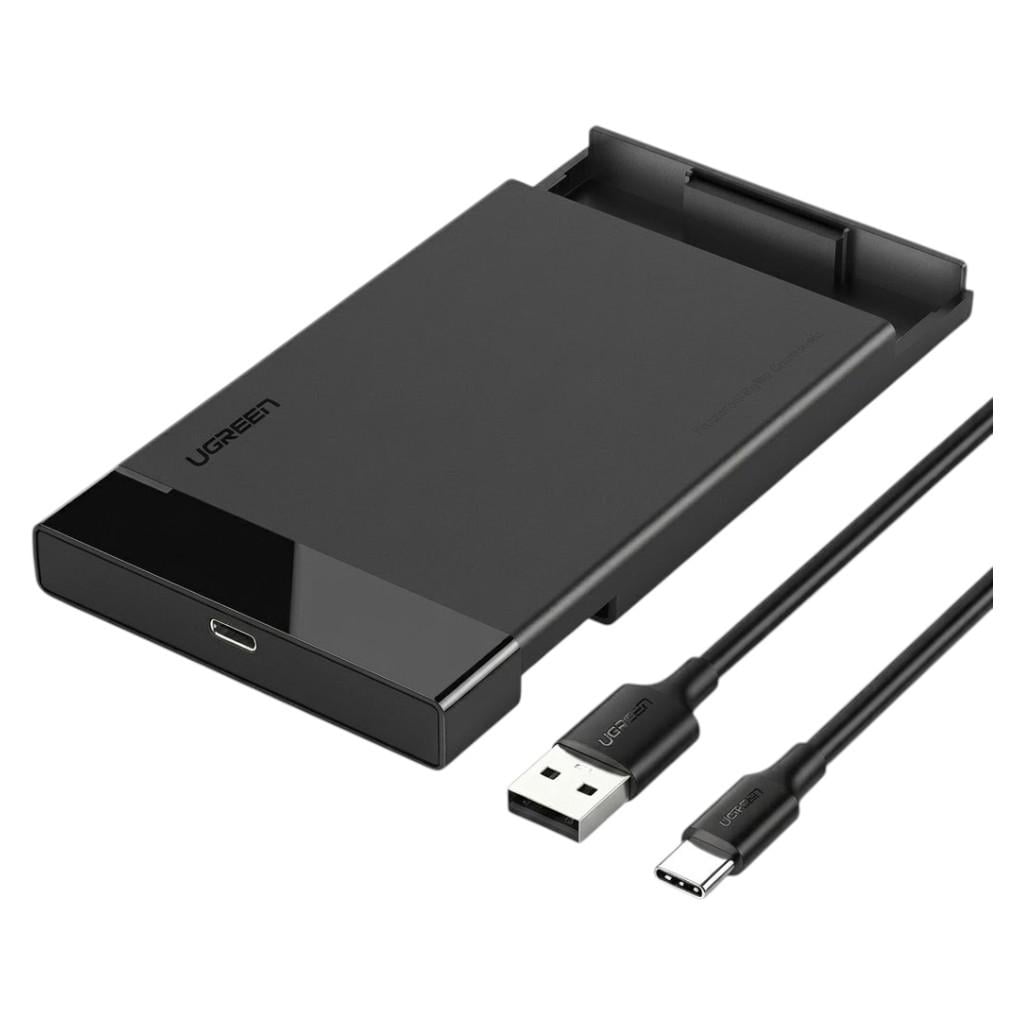 Кишеня зовнішня Ugreen US221 USB 3.1 для HDD/SSD 2,5" SATA Black (35015275) Кишеня зовнішня Ugreen US221 USB 3.1 для HDD/SSD 2,5" SATA Black (35015275)