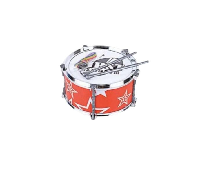 Игрушечный барабан для детей 2251-1 27x22x29 см с палочками и ремешком Оранжевый (29434006)