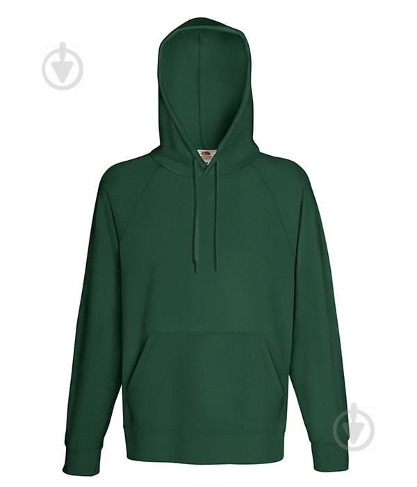 Худи Fruit of the Loom Lightweight hooded sweat L Темно-зеленый (062140038L)