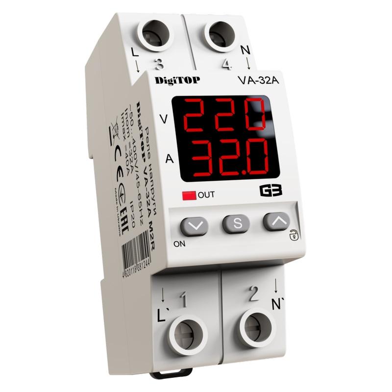 Реле напруги VA-32A M2R з контролем струму (24877422)