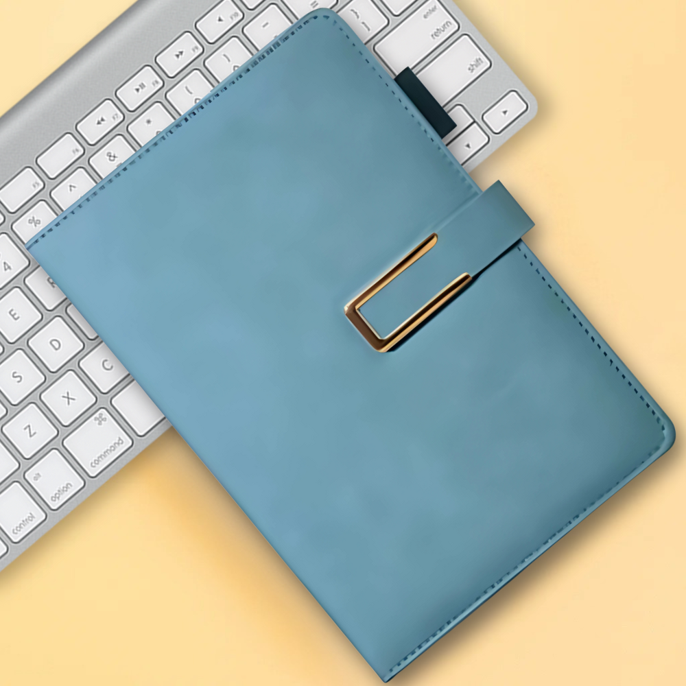 Щоденник планер з ручкою на 100 аркушів у м'якій обкладинці формат А5 Блакитний - фото 1