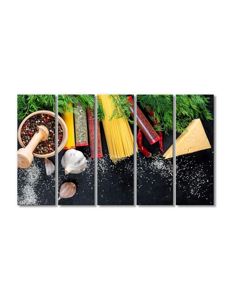 Картина модульная Специи по вкусу 5 модулей 80x120 см