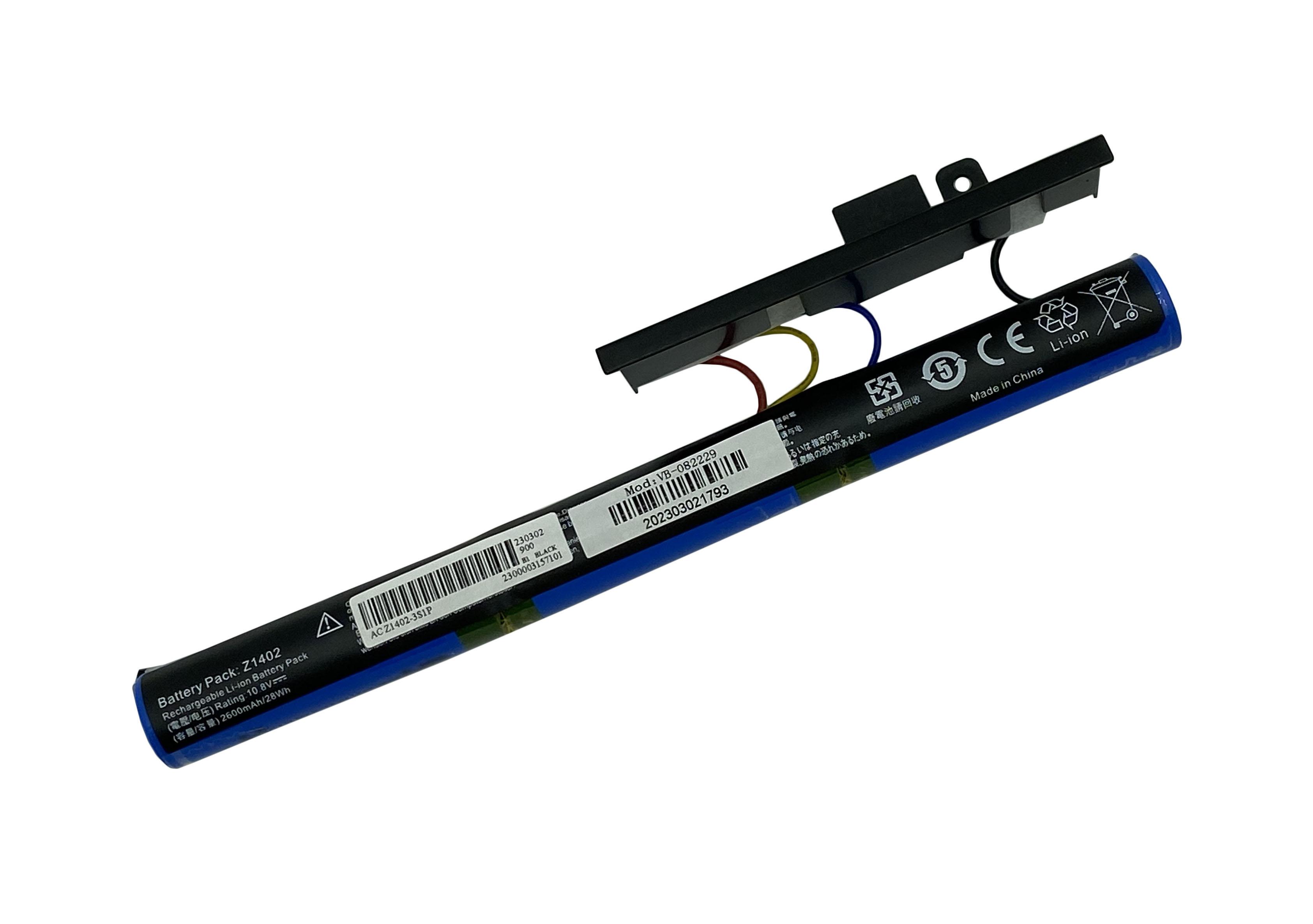 Аккумулятор для ноутбука Acer Z1402 Aspire One 14 Z1402 10.8V Black 2600mAh OEM