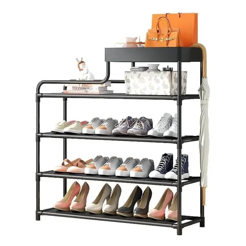 Полиця для взуття Shoe RACK 5 ярусів металева Чорний (a4e609dd)