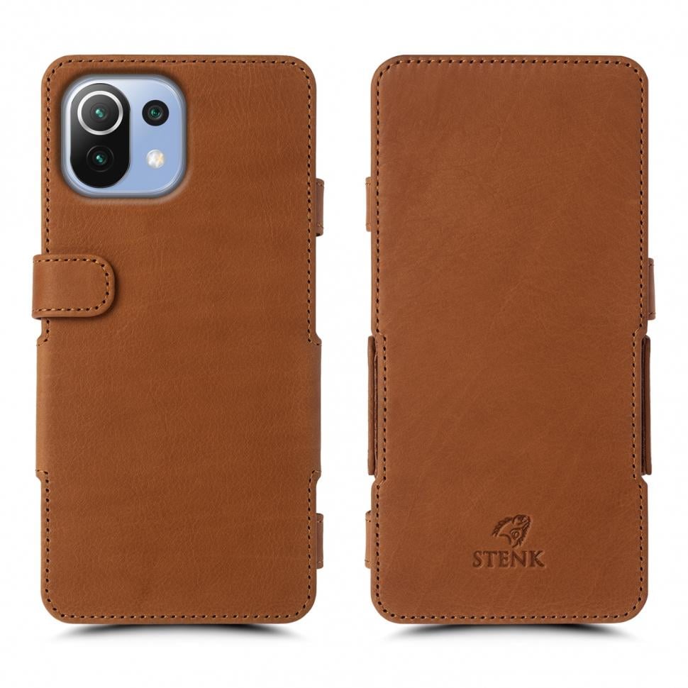 Чехол книжка Stenk Prime для Xiaomi Mi 11 Lite Camel (68799)