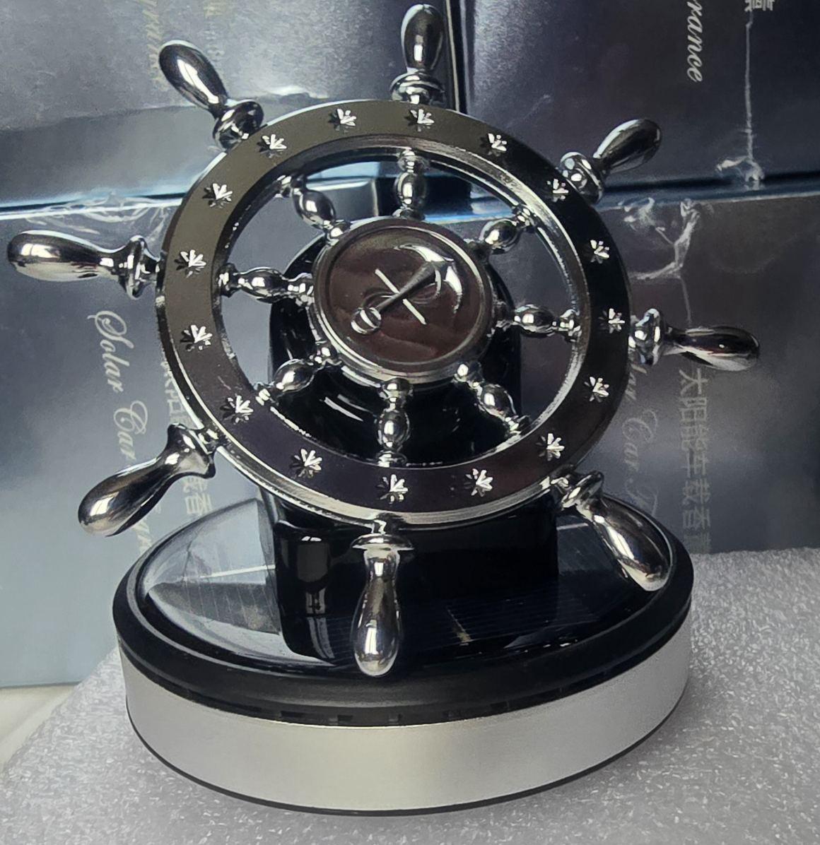 Ароматизатор-дифузор для автомобіля Штурвал Сріблястий (718814) - фото 3 Ароматизатор-дифузор для автомобіля Штурвал Сріблястий (718814) - фото 3