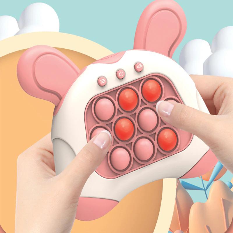 Интерактивная игрушка Quick Push Game Pop It English Rabbit Pink (12062695) - фото 2