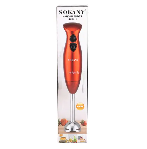 Блендер погружной ручной Sokany SM-5011 Красный - фото 9 Блендер погружной ручной Sokany SM-5011 Красный - фото 9
