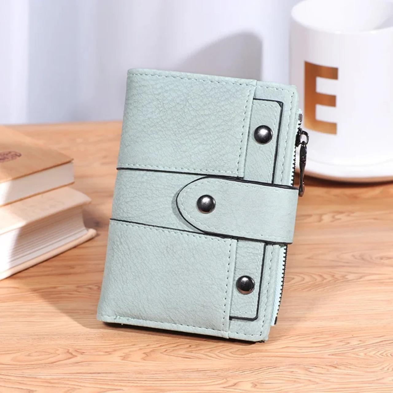 Кошелек женский маленький складной Мятный (A_10871) Кошелек женский маленький складной Мятный (A_10871)