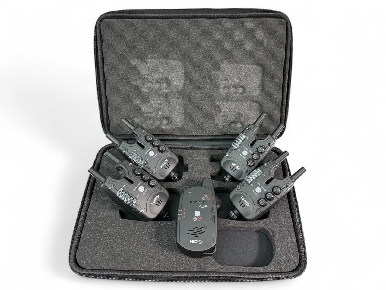 Карповые сигнализаторы поклевки Hirisi Carp PRO Q5 набор 4/1 (AC9)