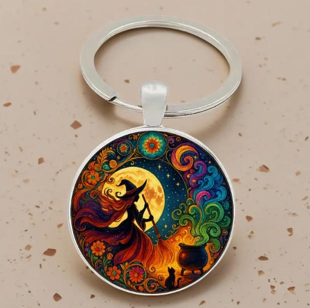 Брелок для ключей Ведьма 3х6 см (EG0056)