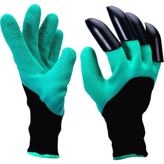 Перчатки садовые с когтями Garden Genie Gloves