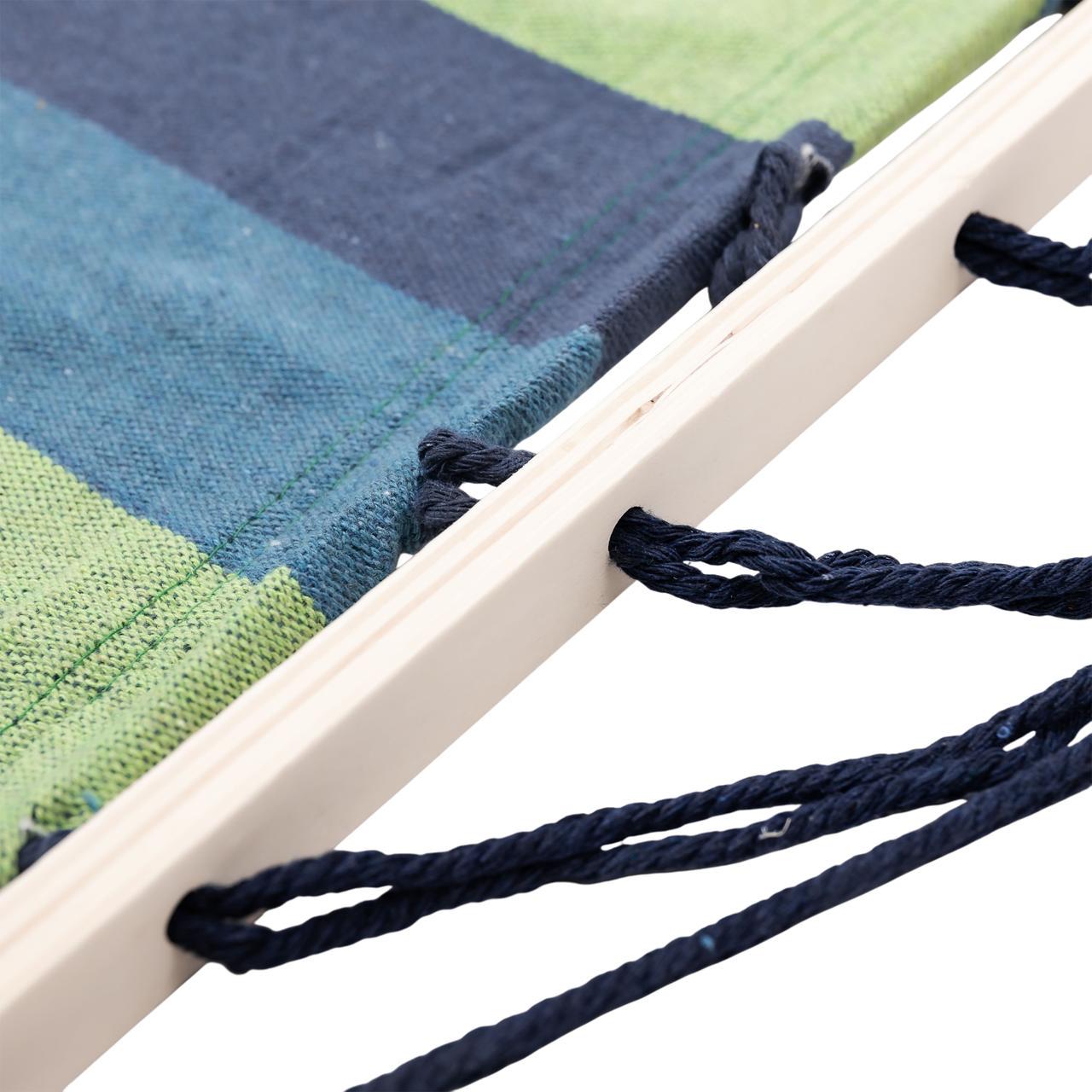 Гамак туристический подвесной тканевый 174х80 см Синий (6585) - фото 3