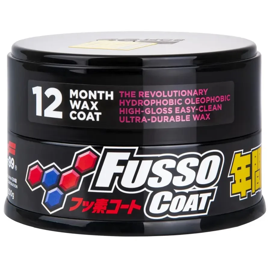 Твердый воск для длительной защиты темных автомобилей Soft99 Fusso Coat 12 Months Protection Black