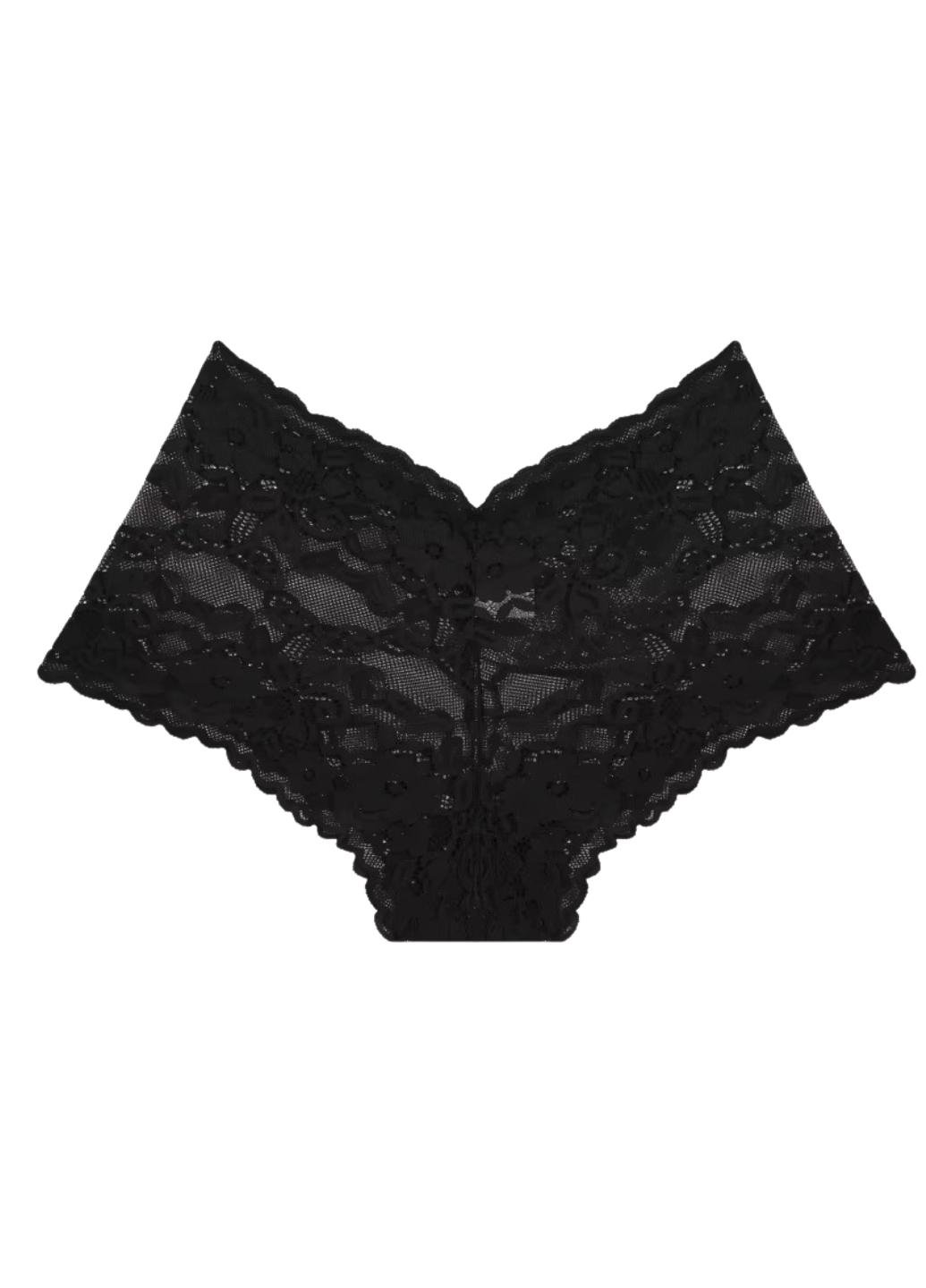 Трусики шортики женские кружевные Perfect Flowers XL Черный (1985-48-02) - фото 11