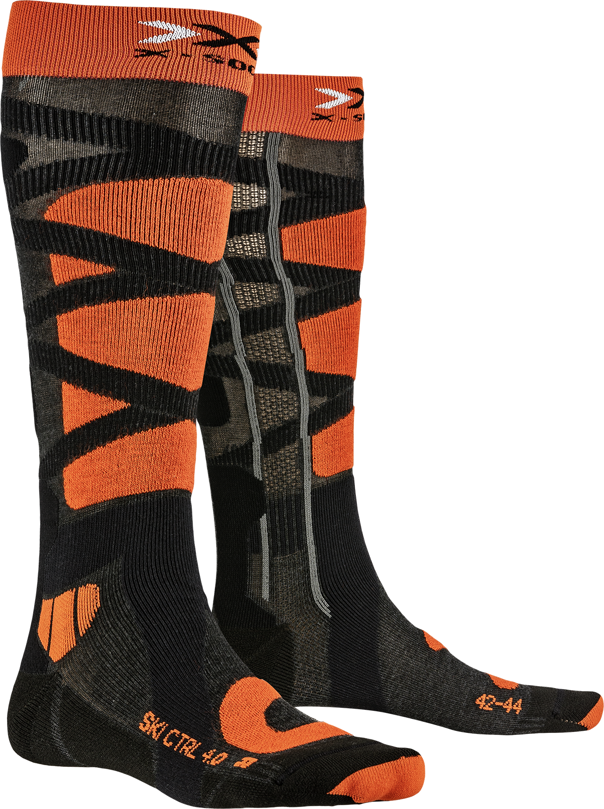 Шкарпетки X-SOCKS Ski Control 4,0 XS-SSKCW19U-G047 p. 39/41 Anthracite Melange/X-Orange