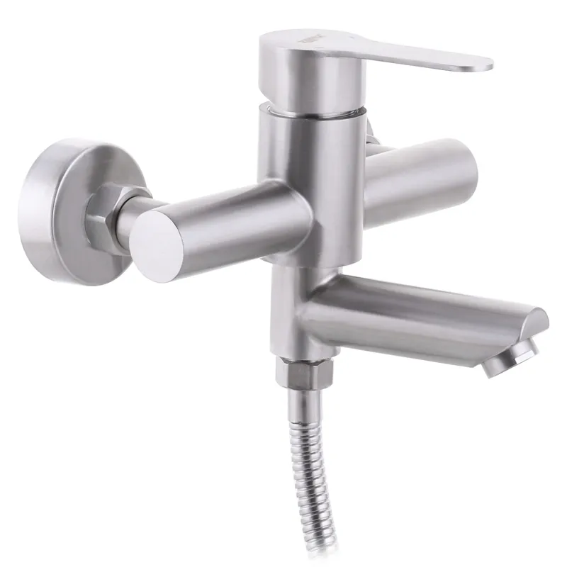 Смеситель для ванны Zerix DAX-009 Euro из нержавеющей стали SUS304 (ZX3146)