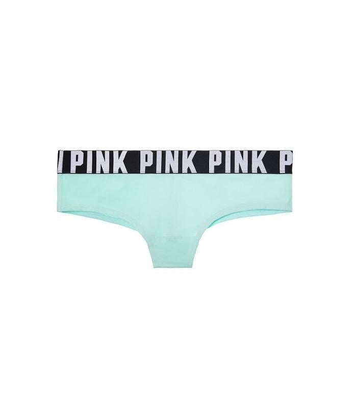 Трусики хлопковые Victoria's Secret Bikini Bio BIue Panty XS Бирюзовый (24301953)