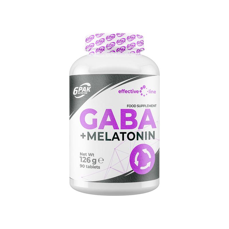 Аминокислота 6PAK Nutrition Gaba+Melatonin 90 таб. (5730)