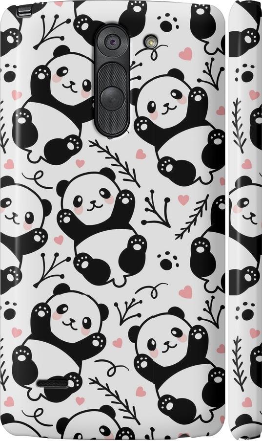 Чехол на LG G3 Stylus D690 Панды (4318m-89-42517)