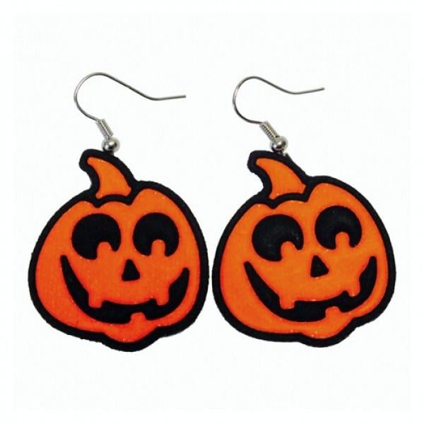 Декор на Хэллоуин Seta Серьги Тыквочки (17-799-OR)