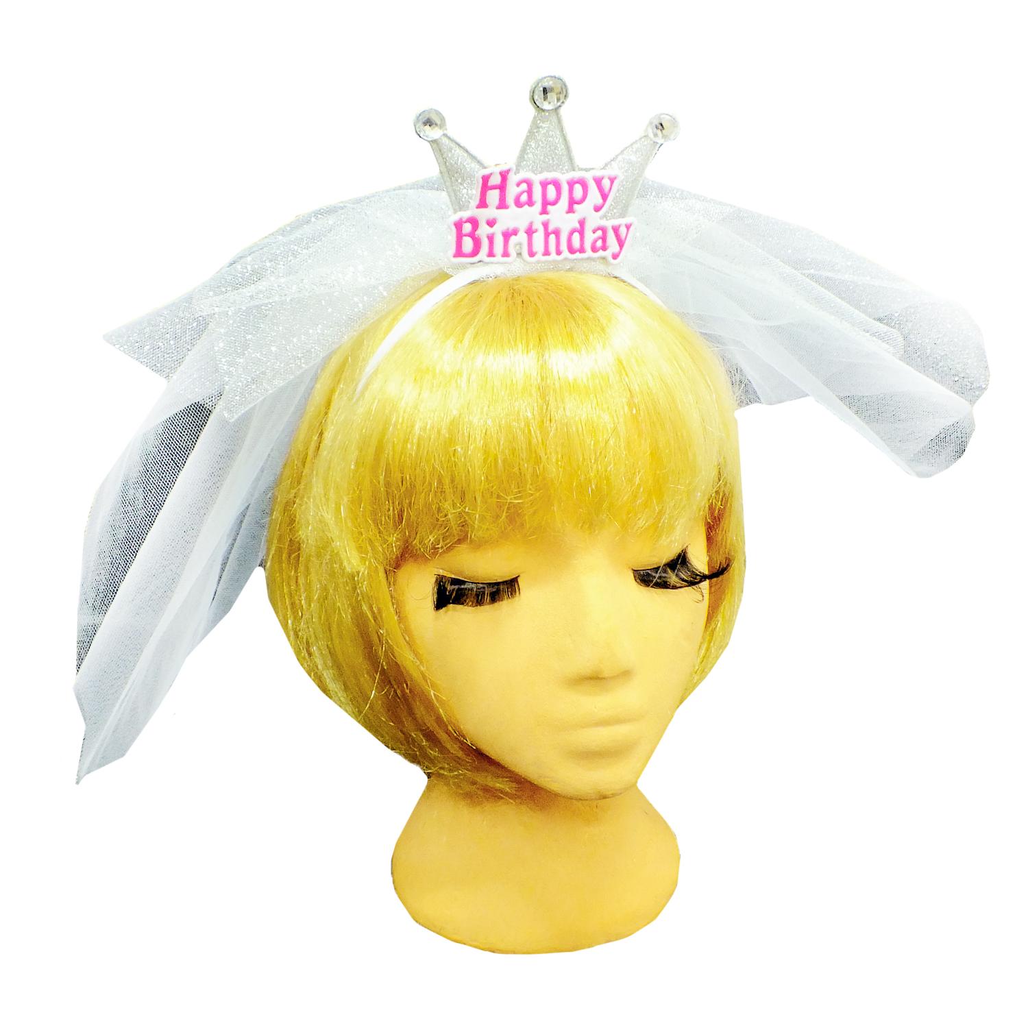 Корона на обруче Seta Decor Happy Birthday (16-676SL-WT) Корона на обруче Seta Decor Happy Birthday (16-676SL-WT)