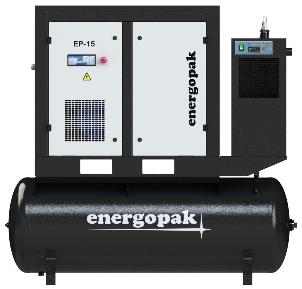 Компресор гвинтовий Energopak EP 15/RD-T270 з осушувачем та ресивером 270 л 2,5 м3/хв 7,5 бар 15 кВт - фото 2