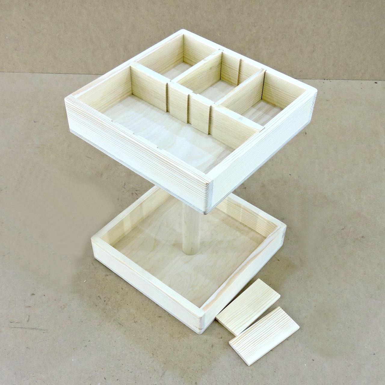 Полка для ванной настольная из дерева Корбих Бланже (ВНО-001901) - фото 7 Полка для ванной настольная из дерева Корбих Бланже (ВНО-001901) - фото 7