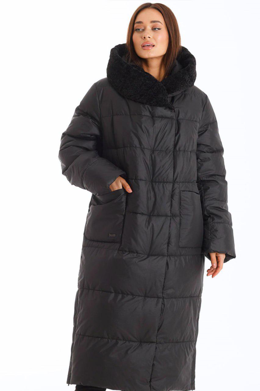 Пуховик на овчине Lora Duvetti р. 54 Черный (617\54)