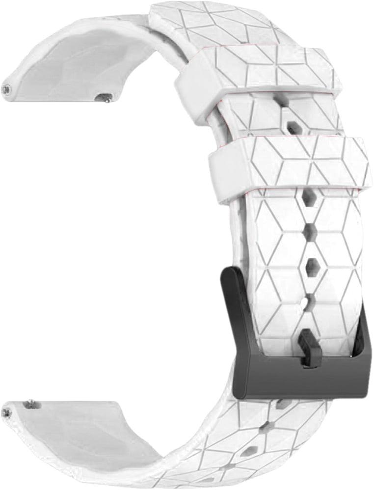 Ремешок силиконовый Lunor для Amazfit Bip 6 White (41667-29)