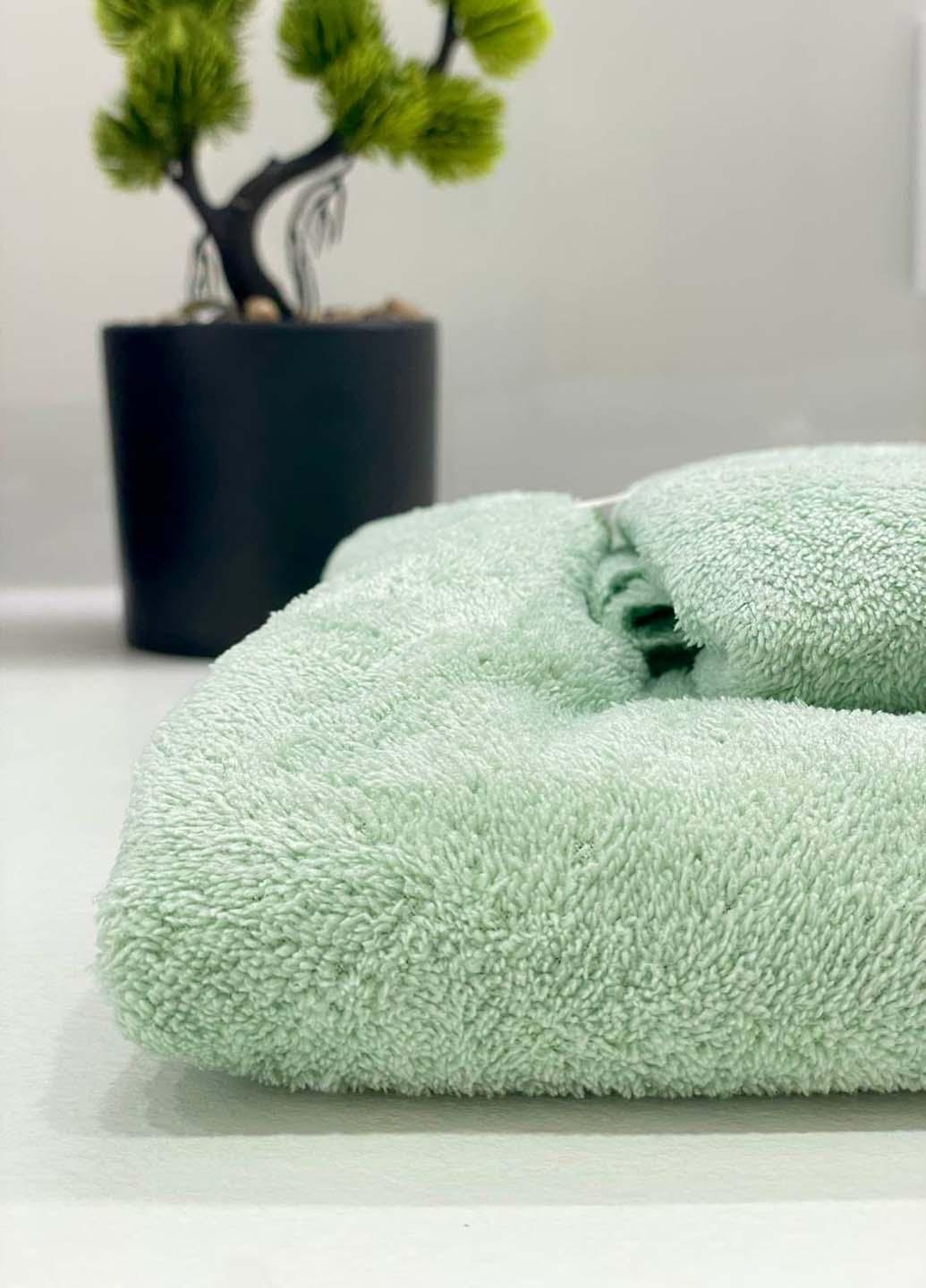 Комплект однотонных полотенец микрофибра 2 шт. (21-2) - фото 3