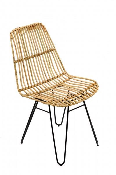 Плетеный стул из ротанга 2 шт. Натуральный (cr-sk10861)