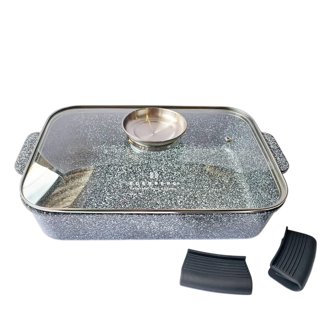 Гусенниця Edenberg з гранітним покриттям зі скляною кришкою 4,7 л (26155587)