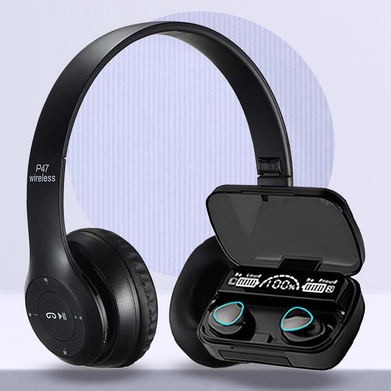 Наушники беспроводные M10 с кейсом/Беспроводные накладные наушники P47