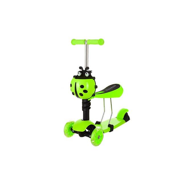 Детский самокат трехколесный беговел толокар Maxi Scooter JR 3-016 3в1 Green (007371)