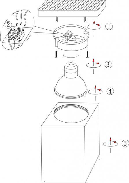 Светильник точечныйAltalusse INL-7002D-01 GU10 max 35 W Белый - фото 3