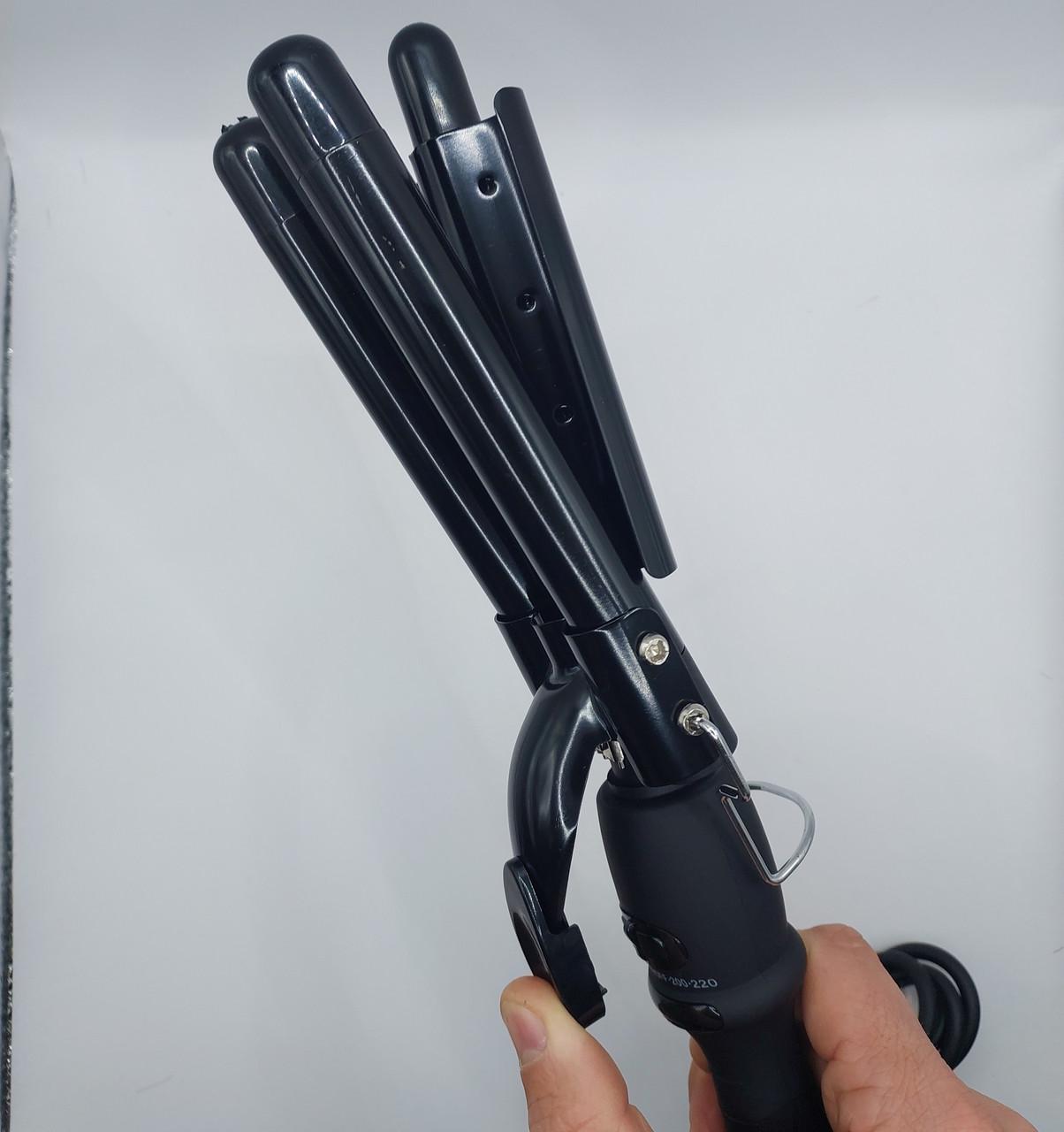 Плойка тристулка ДенІС professional титано-турмаліноваl d 19 мм (2106892599) - фото 5 Плойка тристулка ДенІС professional титано-турмаліноваl d 19 мм (2106892599) - фото 5