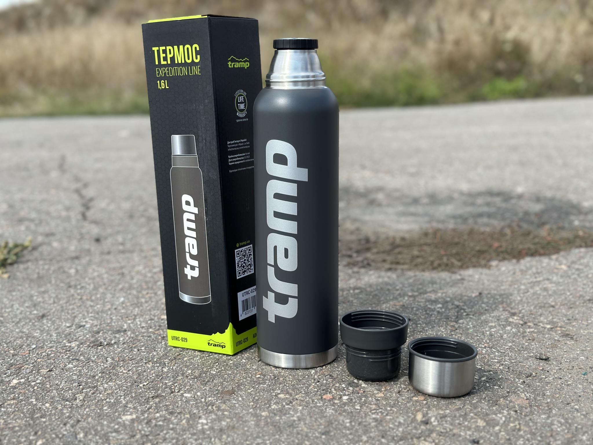 Термос для напоїв Tramp expeditio з нержавіючої сталі тримає 24 ч. 1,6 л (UTRC-029-grey) - фото 3 Термос для напоїв Tramp expeditio з нержавіючої сталі тримає 24 ч. 1,6 л (UTRC-029-grey) - фото 3